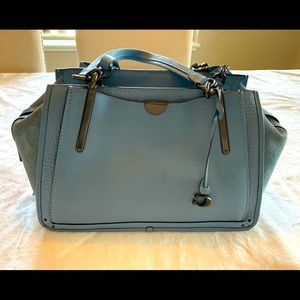 Coach bag. 13 1/2 l, 5 1/2 w, 9 tall. 8’ handles.
